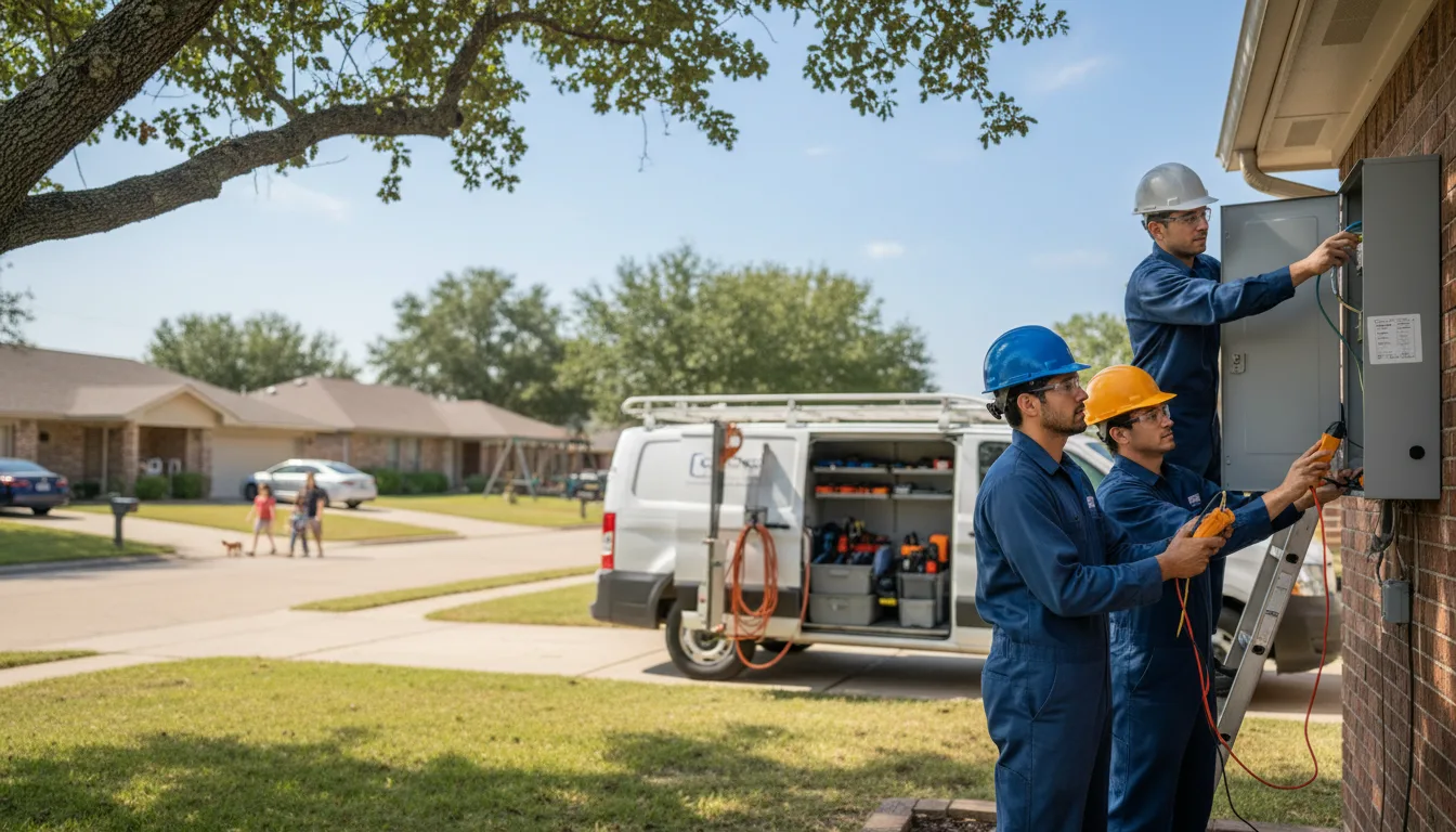 Certified electrician providing emergency electrical services in Mount Pleasant, IA